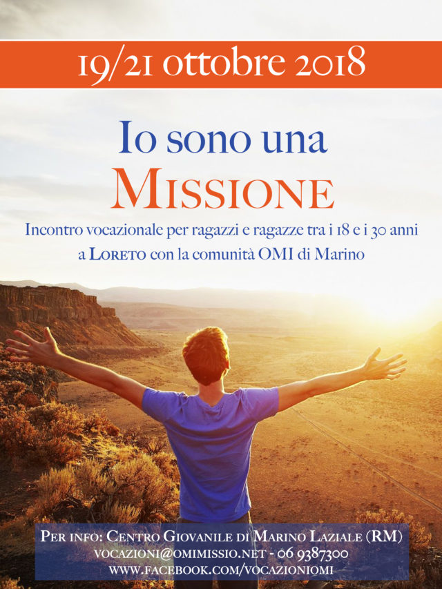“Io sono una Missione”: incontro vocazionale per giovani a Loreto